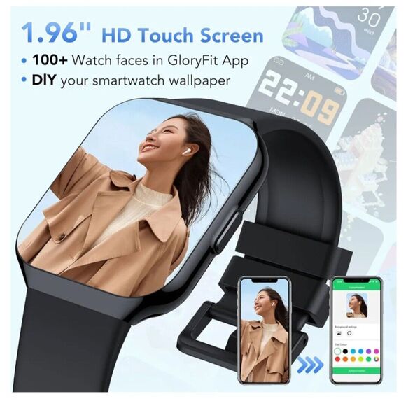 Smart Watch for Men Women (Answer/Make Call), 1.96" HD Smartwatch Fitness... - Picture 7 of 7